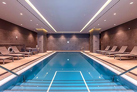 Indoor Pool at Earth Tower 