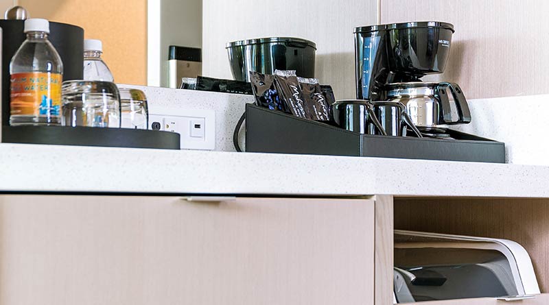 Amenities Tray with Coffee and Water