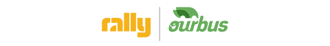 rally and ourbus logo