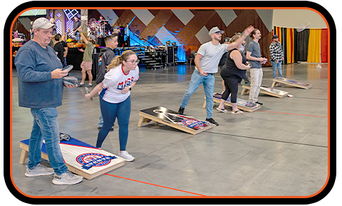 Wicked Cornhole Logo with Background