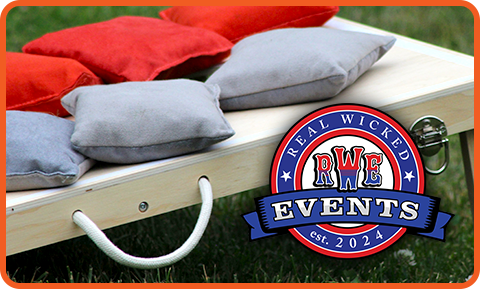 Wicked Cornhole Logo with Background