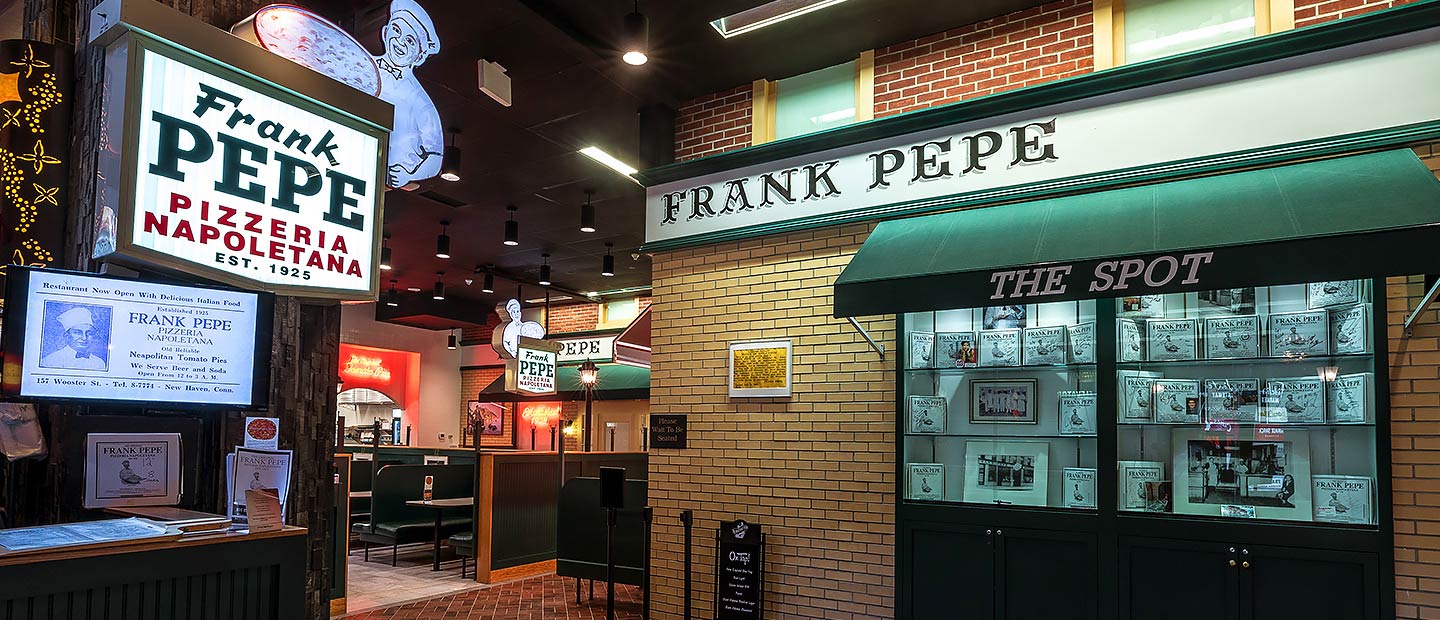 Frank Pepe's Host counter