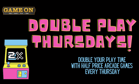 Game On Double Play Thursdays Special Graphic