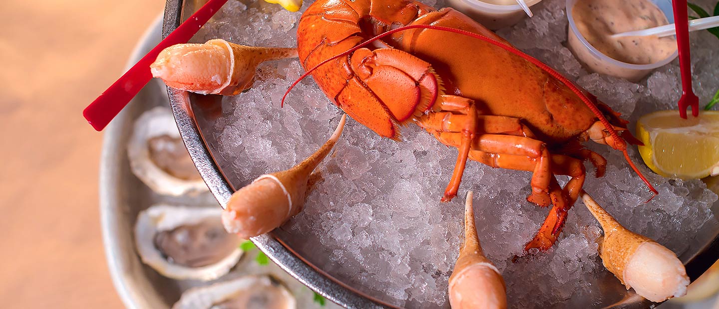 Lobster over ice