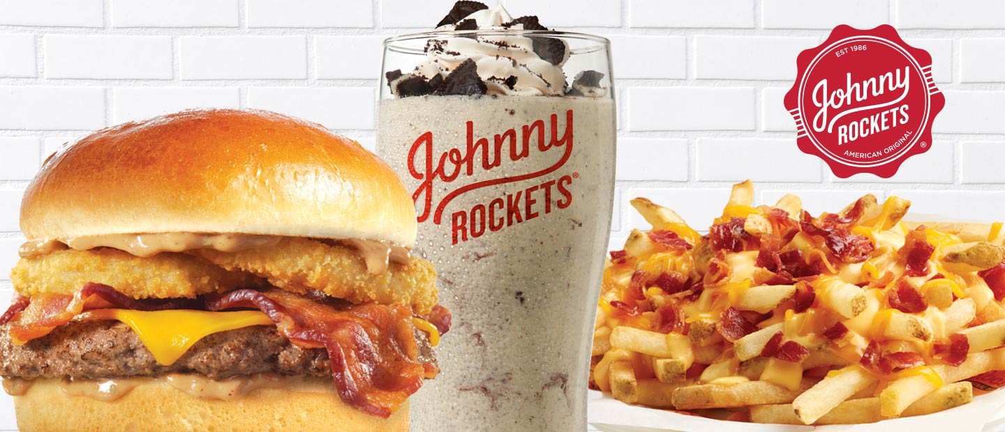 Smokehouse burger, Cookies and cream milkshake and Cheese Fries