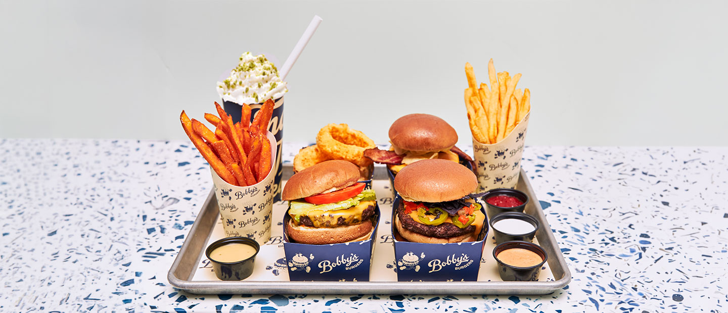 Bobby's Burgers Tray of Food