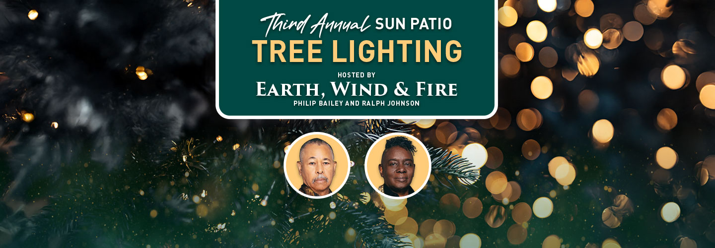 Mohegan Sun's Third Annual Sun Patio Tree Lighting Hosted by Earth, Wind & Fire - Philip Bailey and Ralph Johnson