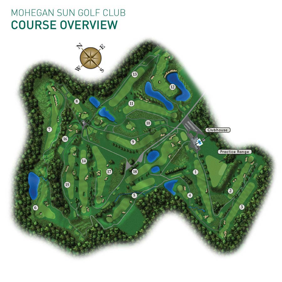 Mohegan Sun Golf Club Course Map