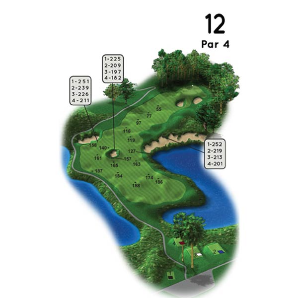 Mohegan Sun Golf Club Course Guide Hole 12