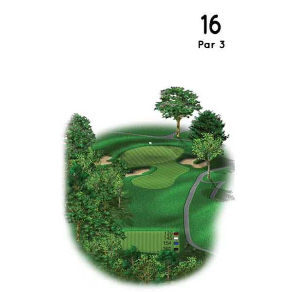 Mohegan Sun Golf Club Course Guide Hole 16
