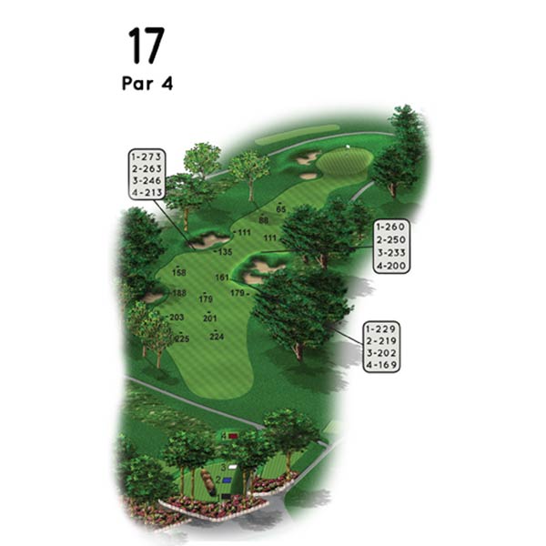 Mohegan Sun Golf Club Course Guide Hole 17