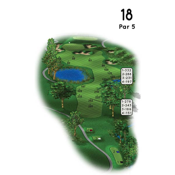 Mohegan Sun Golf Club Course Guide Hole 18
