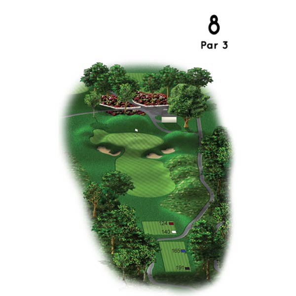 Mohegan Sun Golf Club Course Guide Hole 8