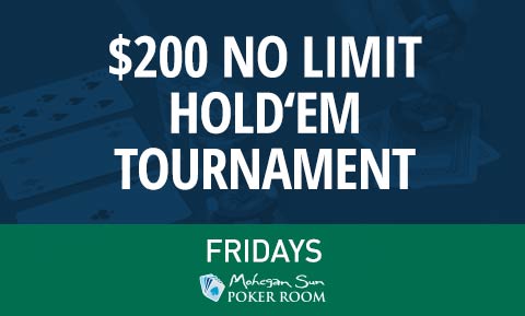 $200 no limit hold em tournament tuesdays