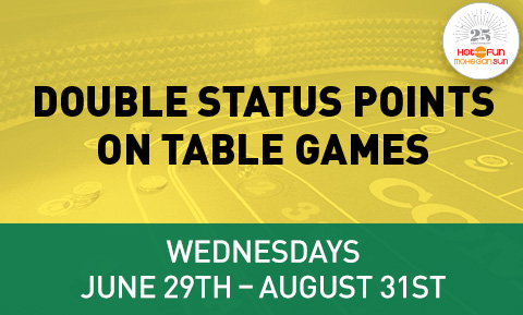 Double Status Points on Table Games