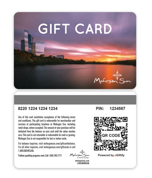 gift card with qr code