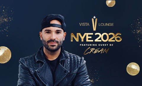 Vista Lounge NYE with DJ Cream graphic